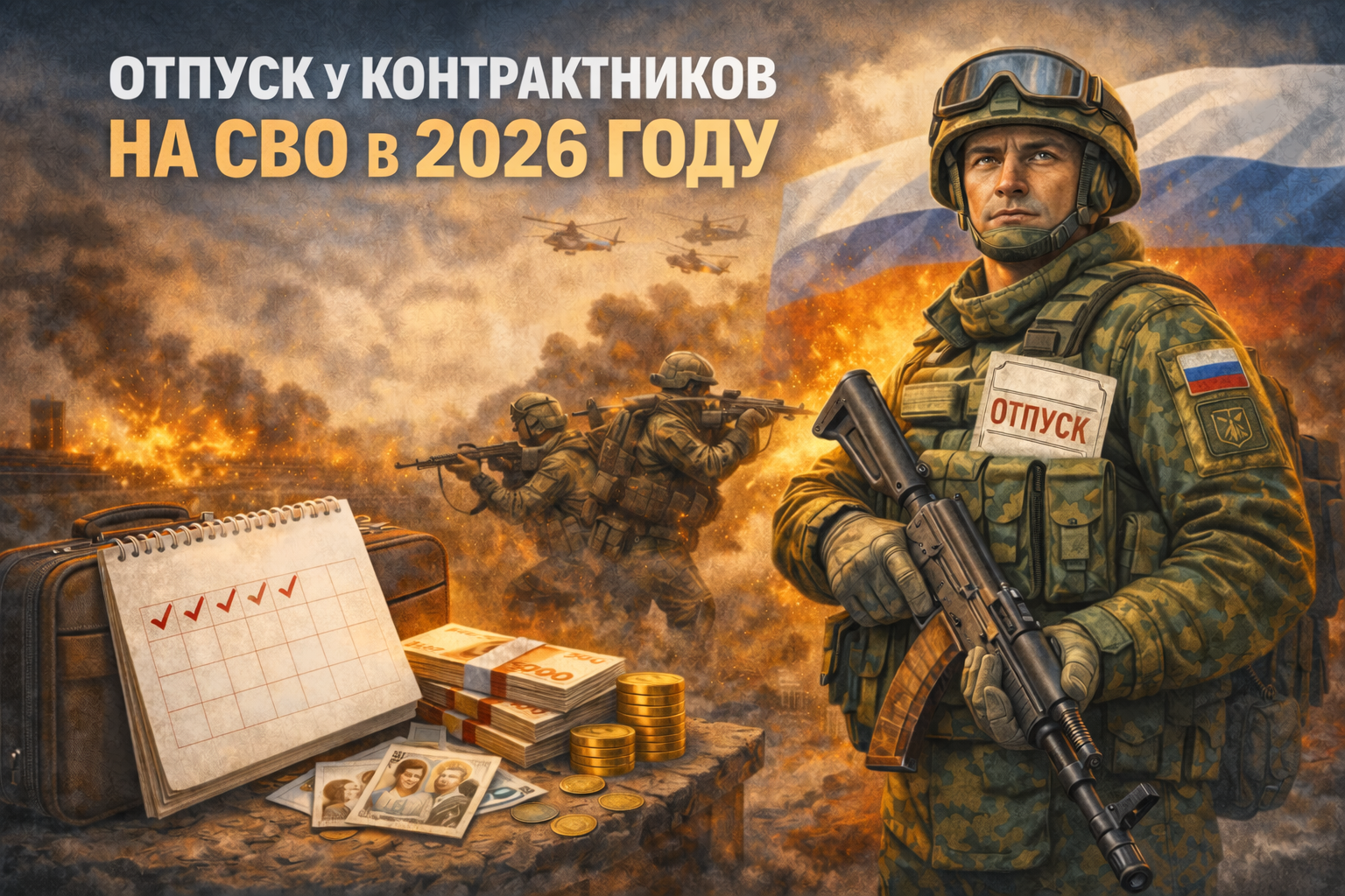 Отпуск у контрактников на СВО в 2026 году: реальные правила и сроки
