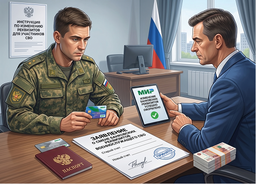 Можно ли изменить банковские реквизиты после оформления контракта СВО