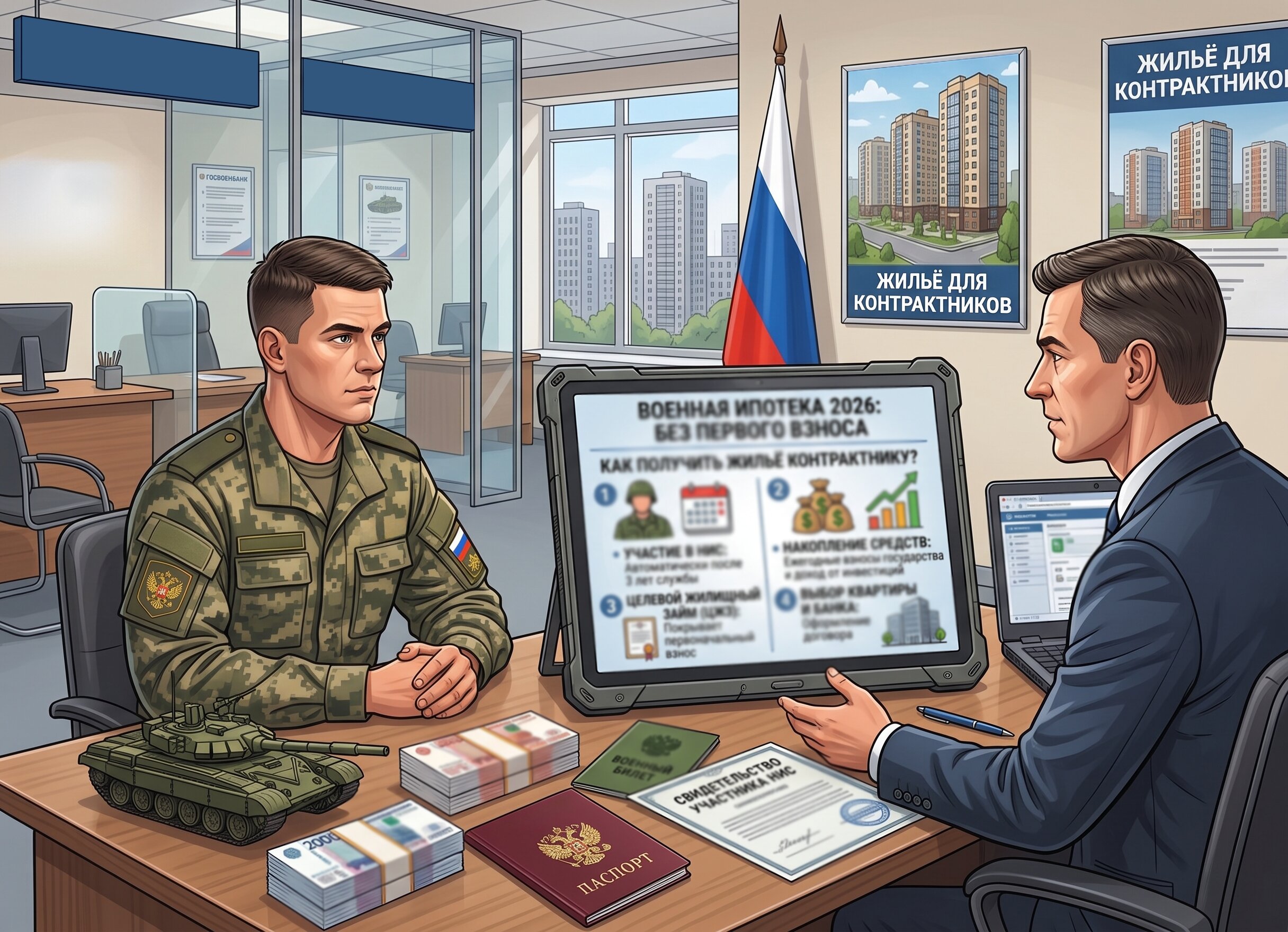 Военная ипотека для контрактника: как получить жильё без первого взноса в 2026 году