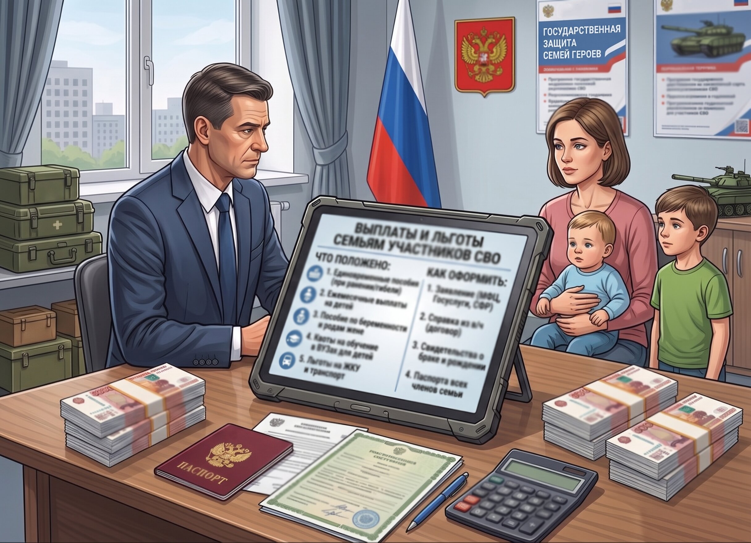 Выплаты жене и детям контрактника: что положено и как оформить пособие