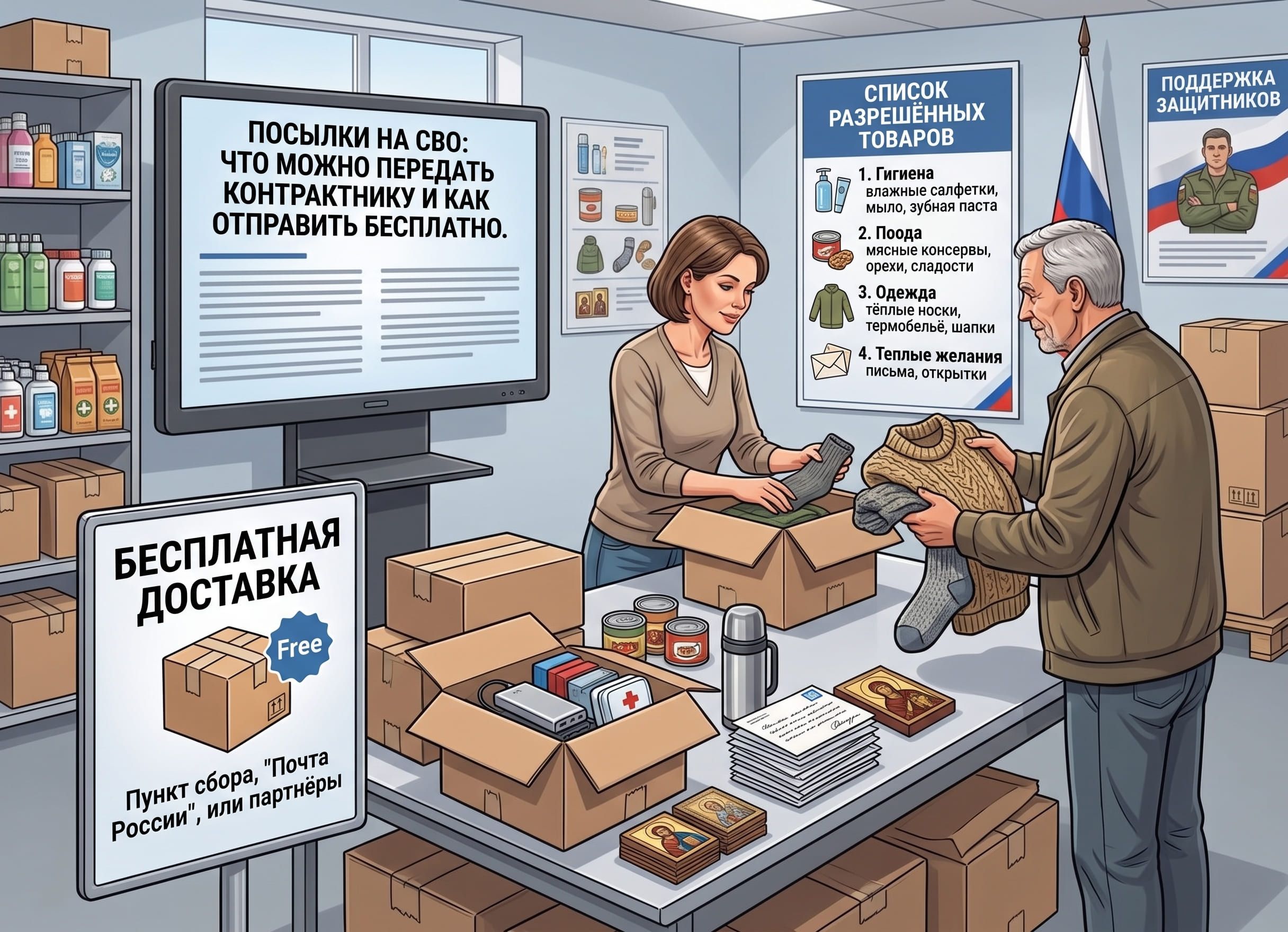 Посылки на СВО: что можно передать контрактнику и как отправить бесплатно