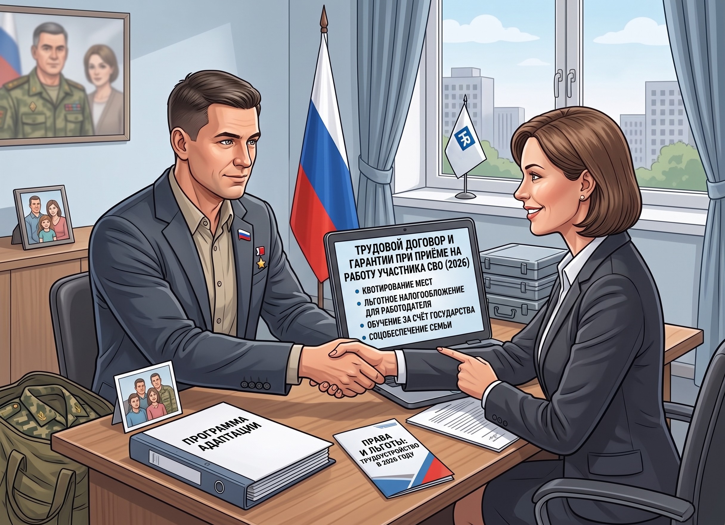 Трудоустройство после СВО: льготы и гарантии при приёме на работу в 2026 году